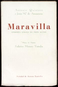 Maravilla : comedia lírica en tres actos