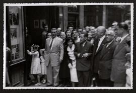 [Jacinto Guerrero en la inauguración de la calle Trastámara, en Toledo, dedicada a él]