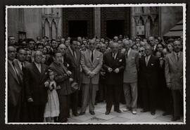 [Jacinto Guerrero en la inauguración de la calle Trastámara, en Toledo, dedicada a él]