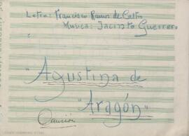 Agustina de Aragón : canción