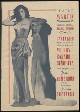 Yo soy casado, señorita : cantables de la opereta cómica en dos actos