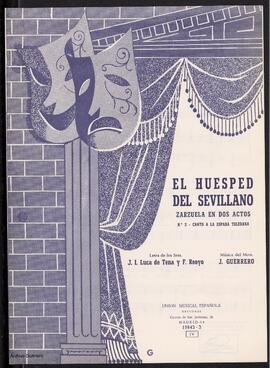 El huésped del sevillano : zarzuela en dos actos. N. 2, Canto a la espada toledana