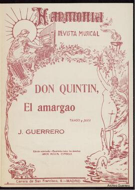 Don Quintín, el amargao. Tango y Java
