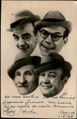 Rafael Cervera, Luis de Heredia, Pepe Bárcenas y José Álvarez "Lepe"