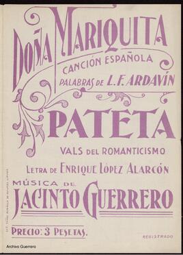 Doña Mariquita : canción española