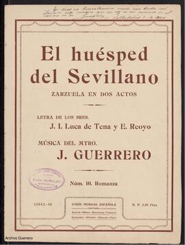 El huésped del sevillano : zarzuela en dos actos. N. 10, Romanza