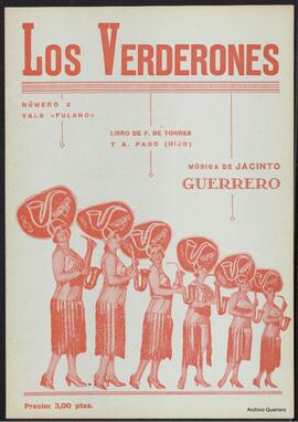 Los verderones : pujilato cómico-lírico en un acto. N. 2, Vals "El fulano"