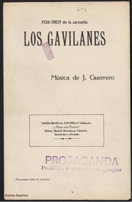 Fox-trot de la zarzuela Los gavilanes