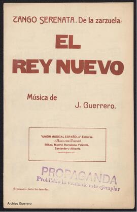Tango serenata de la zarzuela El rey nuevo