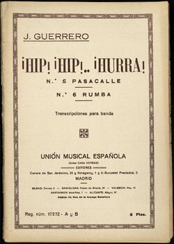 ¡Hip! ¡Hip! ¡Hurra! : transcripciones para banda