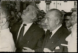 [Jacinto Guerrero en la inauguración de la calle Trástamara, en Toledo, dedicada a él]