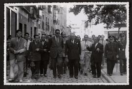 [Jacinto Guerrero en la inauguración de la calle Trastámara, en Toledo, dedicada a él]