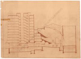 Alzado lateral del edificio Coliseum