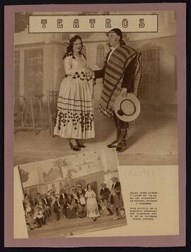 [Escenas de La fama del tartanero en el teatro Calderón]