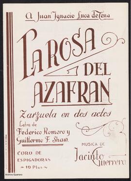 La rosa del azafrán : zarzuela en dos actos. N. 11, Coro de espigadoras