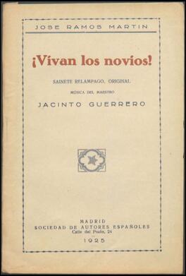 ¡Vivan los novios! : sainete relámpago original
