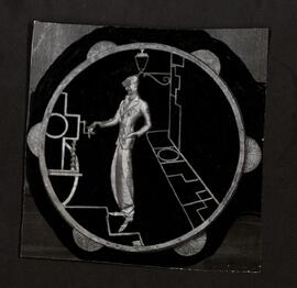 [Detalles decorativos que representan alegorías musicales]