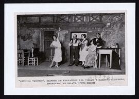 [Escena de Cándido Tenorio, en el teatro Eslava]