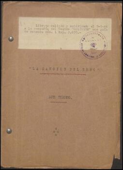 La canción del Ebro, divididos en siete cuadros, en prosa y verso