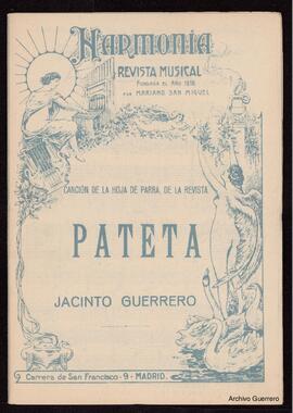 Canción de la hoja de parra de la revista Pateta