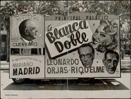 Cartel publicitario de 'La blanca doble'