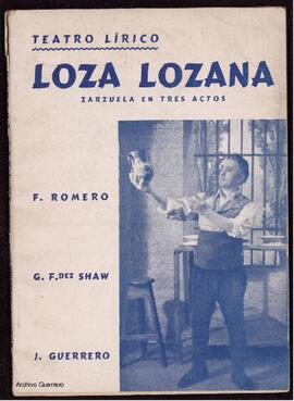 Loza lozana : zarzuela en tres actos