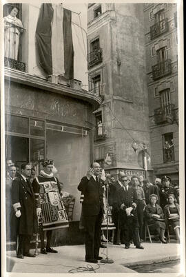 [Inauguración de la calle Maestro Guerrero, en Madrid]