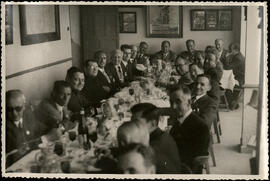 Inocencio Guerrero y Juan González Guerrero, entre otros, en la romería de la Vírgen del Valle